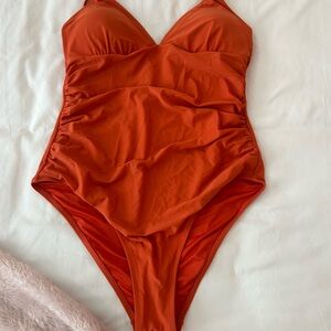 Cupshe Kids One Piece in Bold Orange
